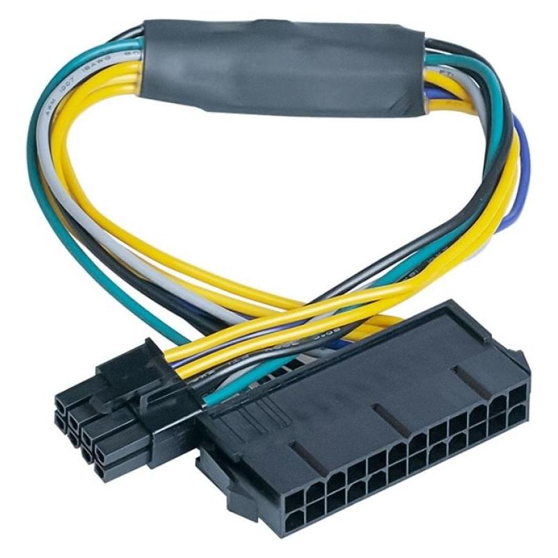 PowerGuard 24-Pin auf 8-Pin Netzteil ATX Kabel Adapter für Dell Optiplex (30 cm, 24 pin ATX, 8 pin EPS) (00031742)