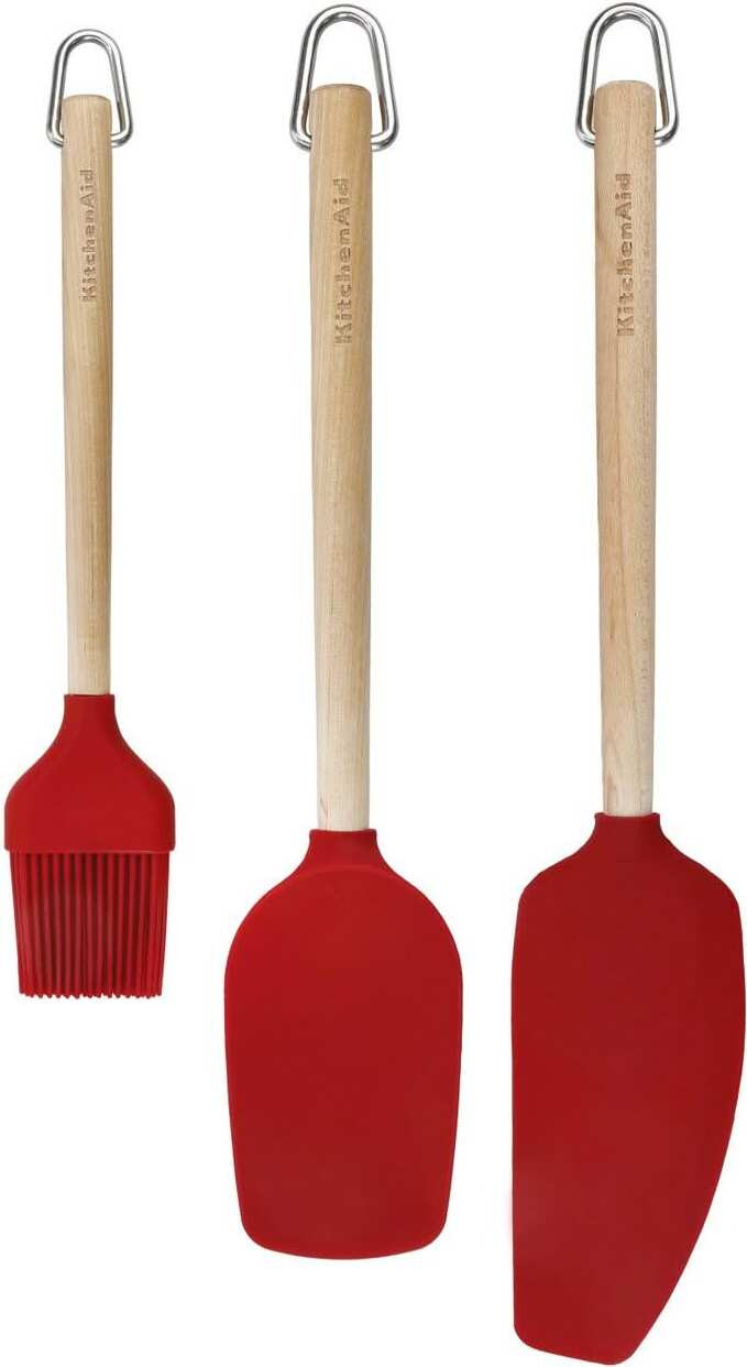 KitchenAid Spatelset Core Keizerrood Berkenhout 3-delig