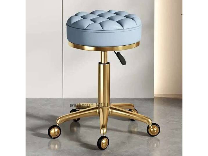 Chaise de beauté spécialement conçue pour le salon de beauté, poulie rotative réglable, tabouret rond pour Salon de coiffure, Tabouret A Roulette 자