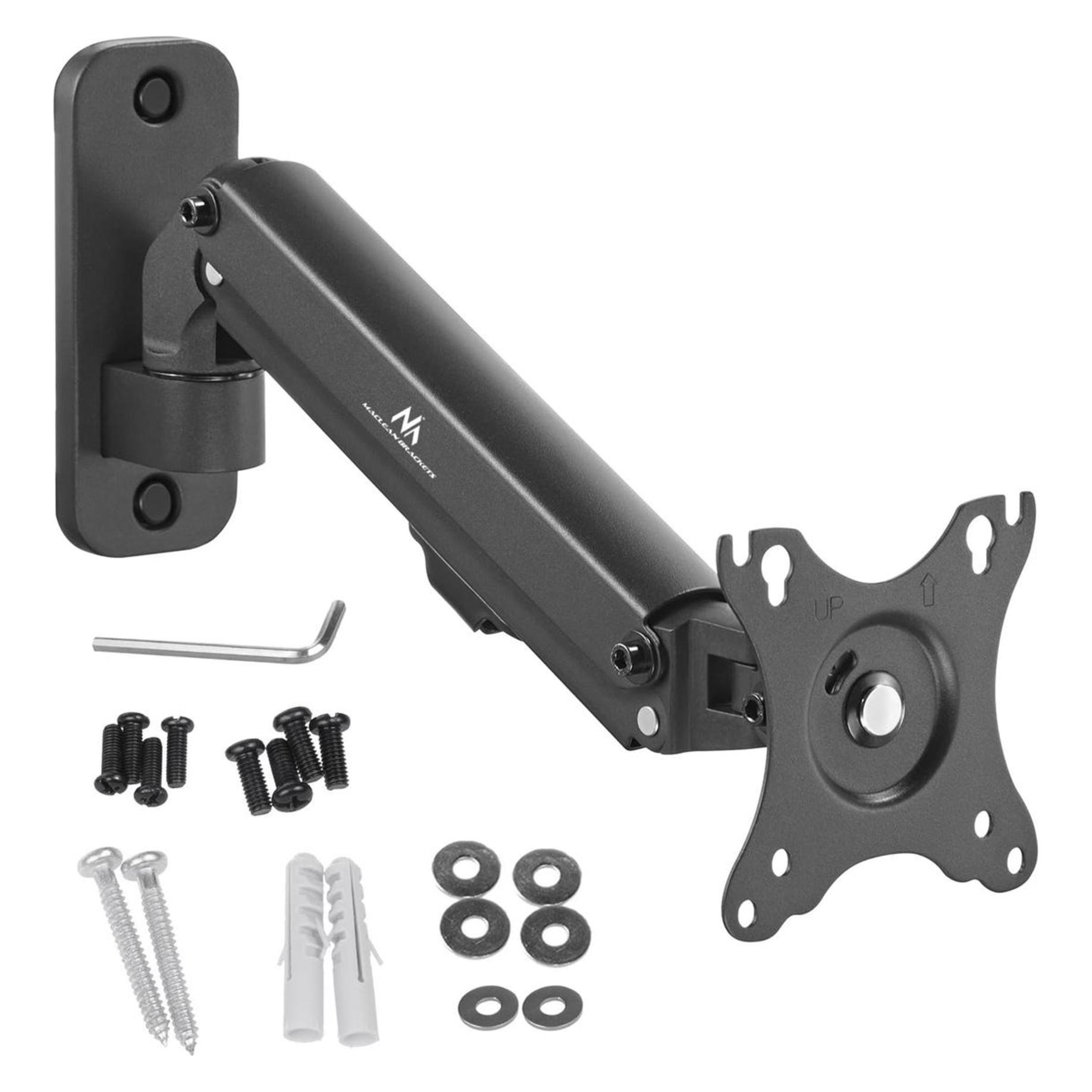 Maclean Monitor-Wandhalterung 17-27" 7kg max Gasfeder MC-458 (Wand, 27", 7 kg) (MC-458)