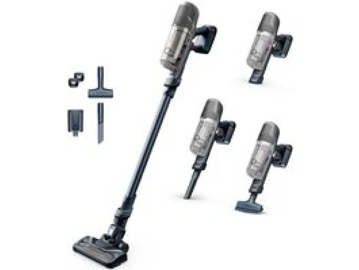 6.60 Aspirateur balai sans fil multifonction Puissance de 100W 45minutes dautonomie Gris