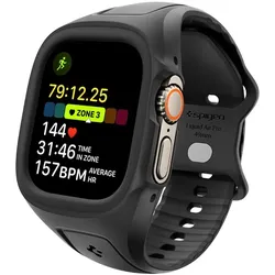 Spigen Liquid Air Pro - Armband s pouzdrem für Apple Watch Ultra 49mm (schwarz)