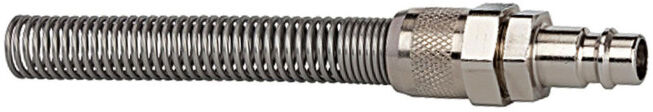 Riegler Nipple, DN 7,2 - 7,8, MS verni, 6x4, écrou à capuchon, protection contre pliures (243.355-N)