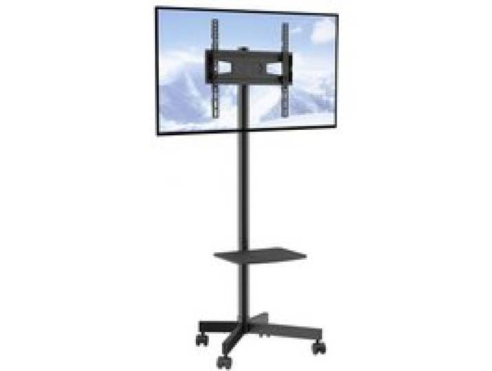VEVOR TV Ständer mit Rollen Universal 1430–1538 mm Höhenverstellbar, 100 x 100 mm / 400 x 400 mm, 39,9 kg Belastbarer Bodenständer Standfuß Passend für 58,42-152,4 cm Fernsehen, TV-Halterung
