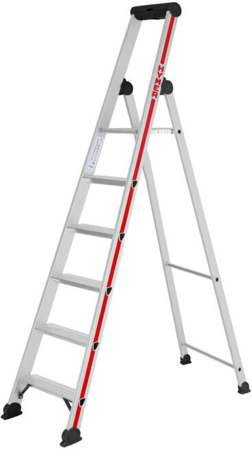 Escabeau simple avec plate-forme, 6 marches Hymer (402606)