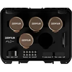 Dzofilm Arles Lustre 25/35/50/75mm T1.6 FF/VV Prime Cine Lens Kit for PL (metric) (L-Mount, Vollformat), Objektiv, Gold