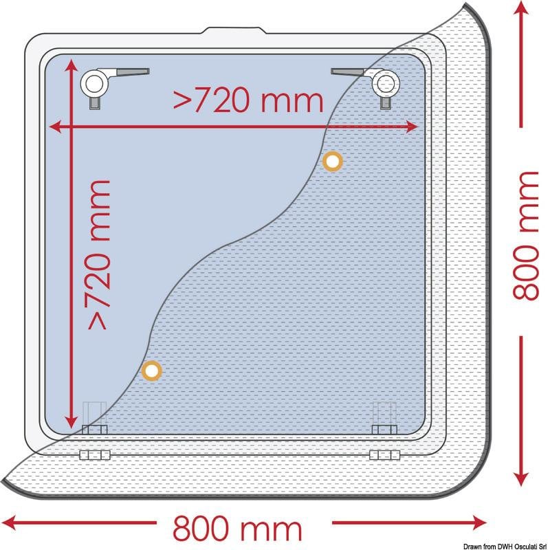 Osculati Vliegenhor 800 x 800 mm