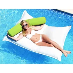 chillisy Pool Sitzsack Mallorca 160 x 120 cm,Farbe: Weiß