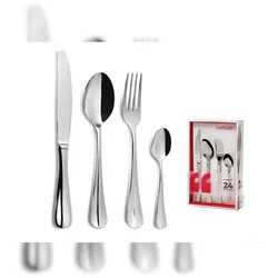 Comas Model Baguette Besteckset, Stahl 18/10, Xl 3Mm, 24 tlg.
