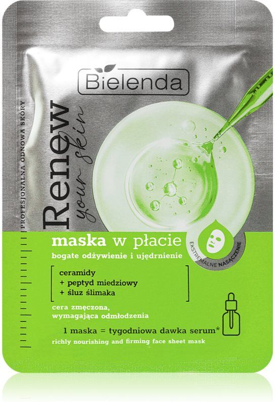 Bielenda Renew Your Skin nourishing sheet mask 18 g