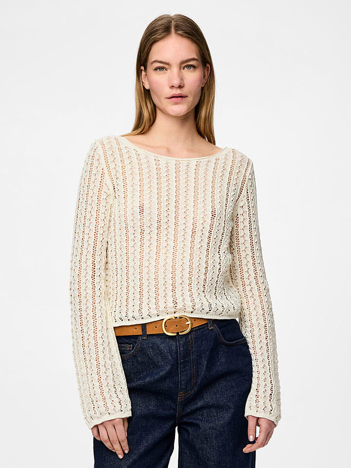 Pieces Pullover "Siri" in Creme - M