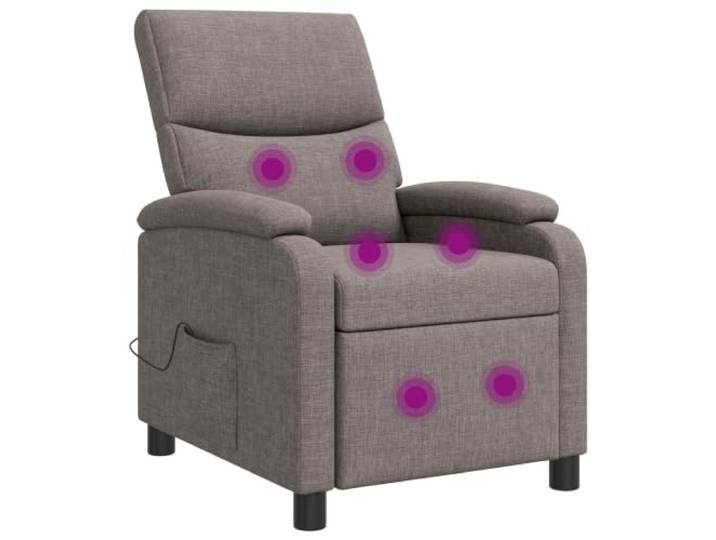 IBUQDDV Relaxsessel Taupe Stoff mit Verstellbarer Rückenlehne 115-160 Grad Stoffbezug Taupe, Metall-Holzrahmen, Schaumstoff-Faser Polsterung, 115-160 Grad Neigung, pflegeleicht