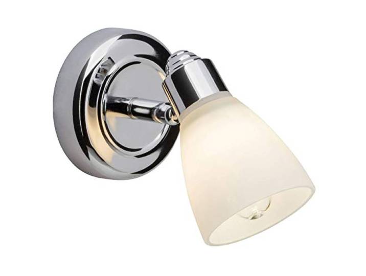 BRILLIANT Lampe Kensington Wandspot chrom/weiß 1x QT14, G9, 2, geeignet für Stiftsockellampen (nicht enthalten) IP-Schutzart: 44 - spritzwassergeschützt
