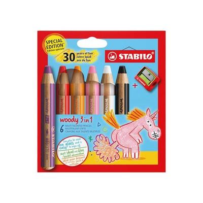 STABILO Aquarellbuntstift woody 3 in 1