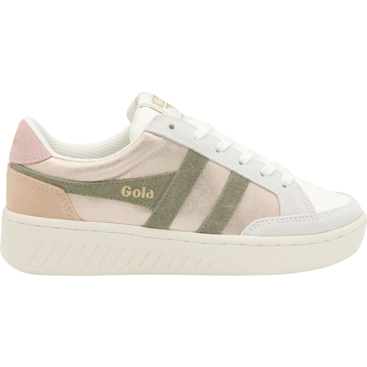 Gola Superslam Blaze Sneaker Women rose gold/khaki/coral pink (KN) 3 CLB334-KN-3-rosegoldkhakicoralpink