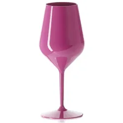 MONOUSO - Weingläser Wiederverwendbar Durable Tritan Pink 470ml (6 Stück)
