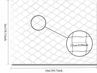 Uplift Picks Transparent Cat Safety Net For Balcony And Stairs 3x10 M