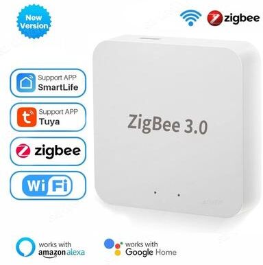 Uplifted Goods Smart Gateway Hub With Zigbee 3.0 For Home Automation white Zigbee Gateway