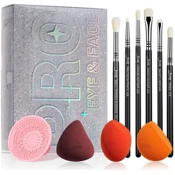 Jessup, Zubehör Make-up, Makeup Schwamm Set Lidschatten Pinsel Set Makeup Pinsel Reiniger