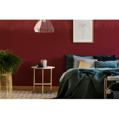Beistelltisch KAYOOM "Pero 125, Minimalistisches Design, Passt zu jedem Einrichtungsstil", gold, B:40cm H:54cm T:40cm, 100% Edelstahl, Tische, Beistelltisch, Gestelldesign aus Edelstahl, runde Ablagefläche, minimalistisch