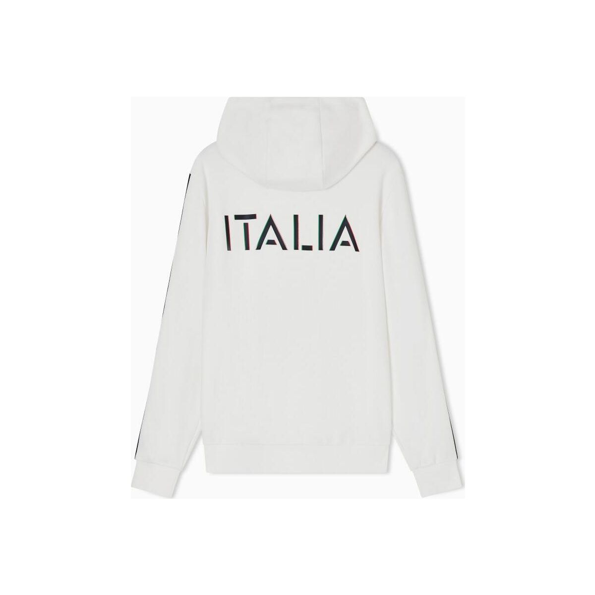 EA7 Italian Spirit Hoodie RN - Italian Spirit Hoodie RN white (U0002) XXL 7W001223 AF12660-U0002-XXL