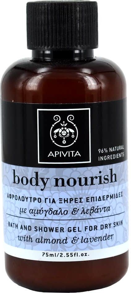 Apivita Mini gel de Ducha con Almendra y Lavanda 75 ml