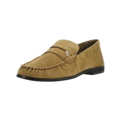 Slipper STEVE MADDEN "STEVE MADDEN Slipper Veloursleder", Damen, Gr. 39, beige (khaki), Veloursleder, Schuhe Slipper