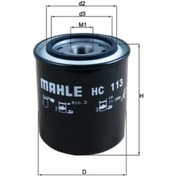 Hydraulikfilter Automatikgetriebe MAHLE HC 113 für Porsche Panamera