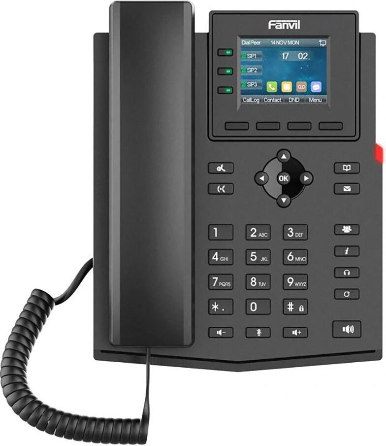 Fanvil X303G IP-telefoon, zwart - VoIP-telefoon