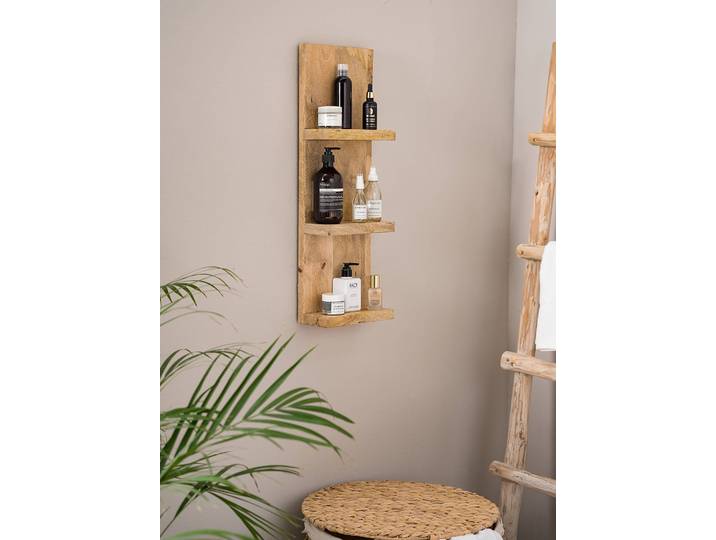 Badregal 23 x 70 x 12cm Braun/Braun