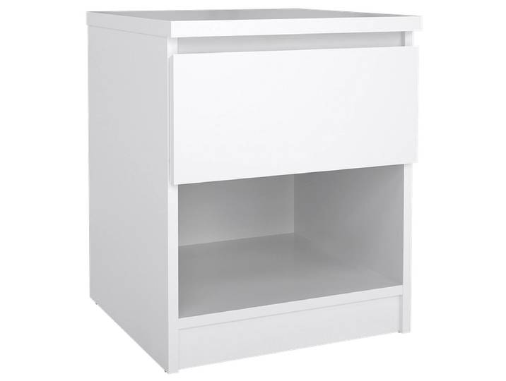Nachttisch NAIA 1 Schublade 40.4x40x49.5cm weiss lackiert