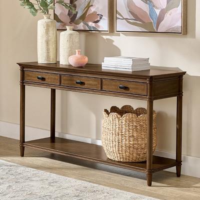 "Dakota Console Table, 54"" - Heritage Brown - Grandin Road"