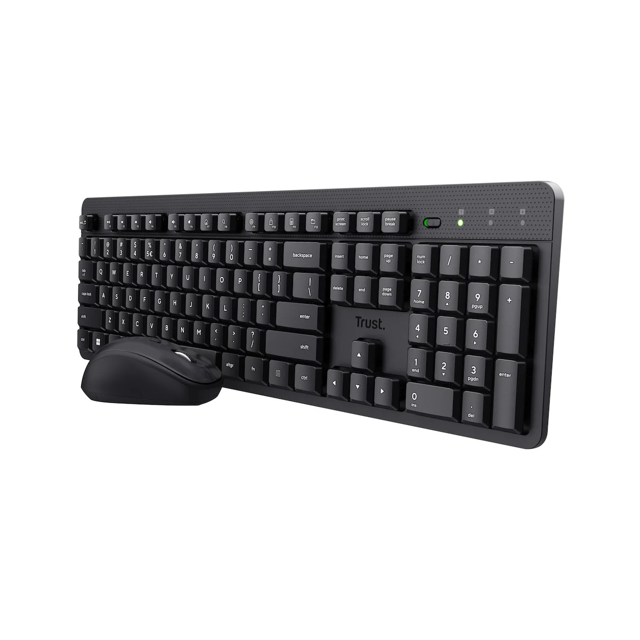 Trust ODY II Wireless Keyboard & Mouse Set - Zwart