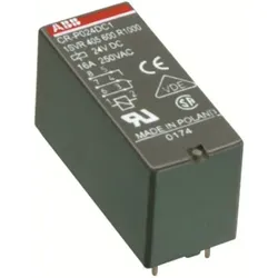 ABB CR-P230AC1SS92CV Interface-Relais komplett, log. Sockel, Funktionsmod., Halter, 230VAC, 250V/16A 1We, A1-A2=230VAC, 250V/16A 1SVR405600R3110  - 10 Stück