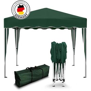 Kronenburg Pavillon 199, grün, 3 x 3m, höhenverstellbar, wasserdicht, faltbar