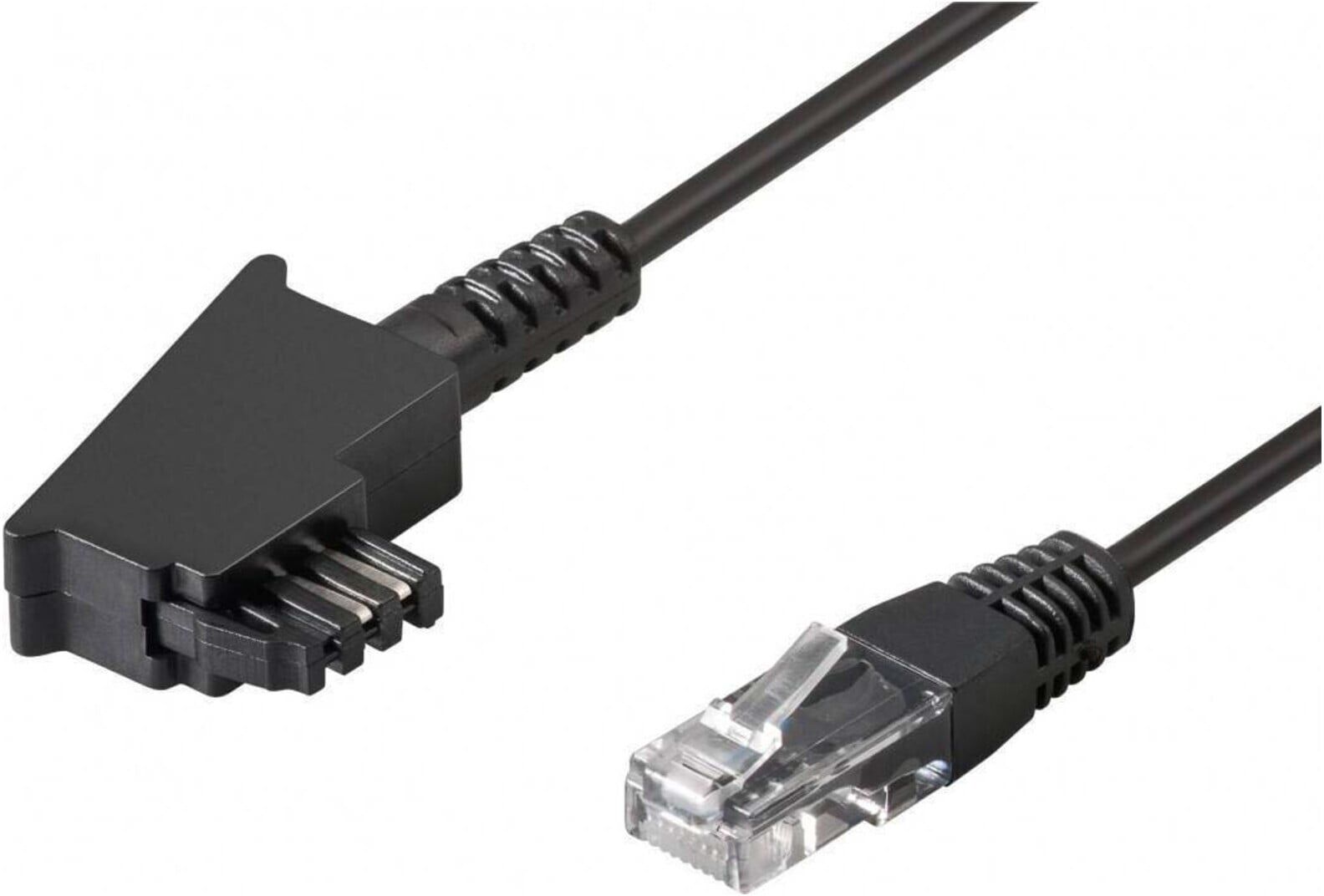 Goobay TAE-F Anschlußkabel 3m,sw,St/St 51233)