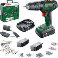 Akku-Schlagbohrschrauber UniversalImpact 18V, Set grün/schwarz, 2x Li-Ionen Akku 1,5Ah, 241-teiliges Set