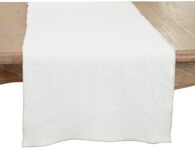 Saro Lifestyle Stonewashed Stitched Edge Table Runner