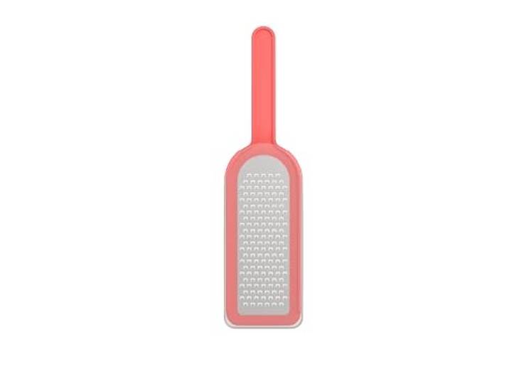 Mepal, Rasp Rvs Chef It, Scherpe Roestvrijstalen Messen, Met Veiligheidsdeksel, Vaatwasserbestendig, Keukengerei, 30 Cm, Coral