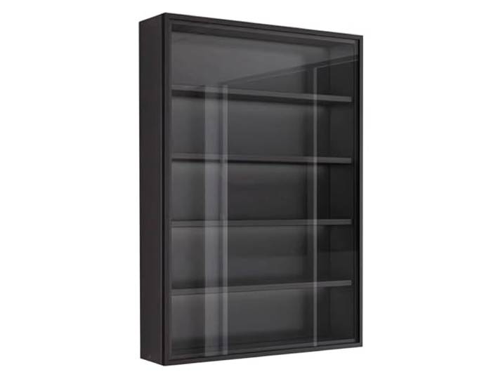 PTBMSE Wandmontiertes Acryl-Sto-Regal für Sammlerstücke und Akt-Figuren, Vitrine mit S-Türen für Wohnzimmer, Schlafzimmer und Arbeitszimmer