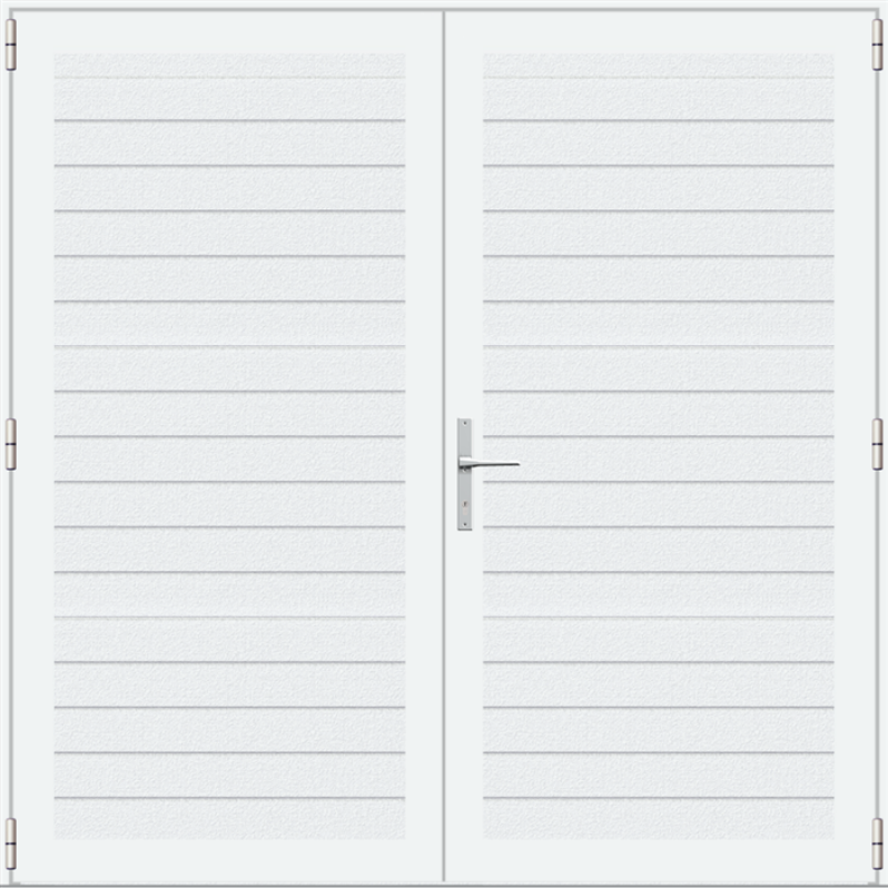ConDoor Garagentor Drehflügeltore LUXE-LINE TWIN, Woodgrain Plancha