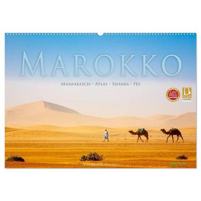 Marokko: Marrakesch, Atlas, Sahara, Fès (Wandkalender 2027 DIN A2 quer), CALVENDO Monatskalender