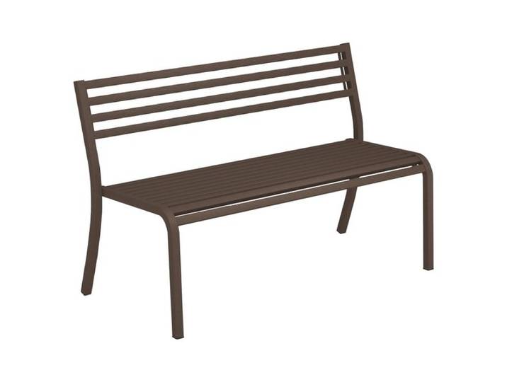 emu Segno Gartenbank 128cm Stahl Braun