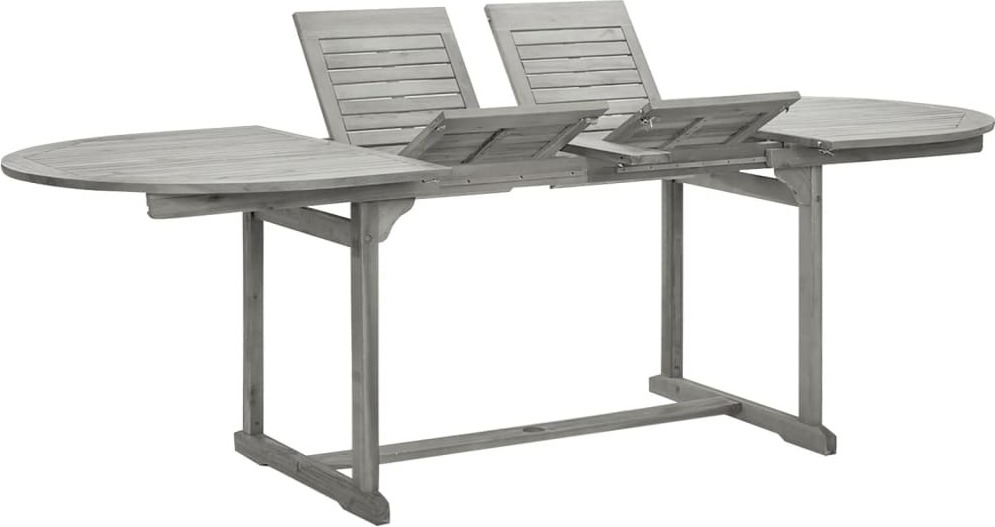 Garten-Esstisch (160-240)x100x75 cm Massivholz Akazie