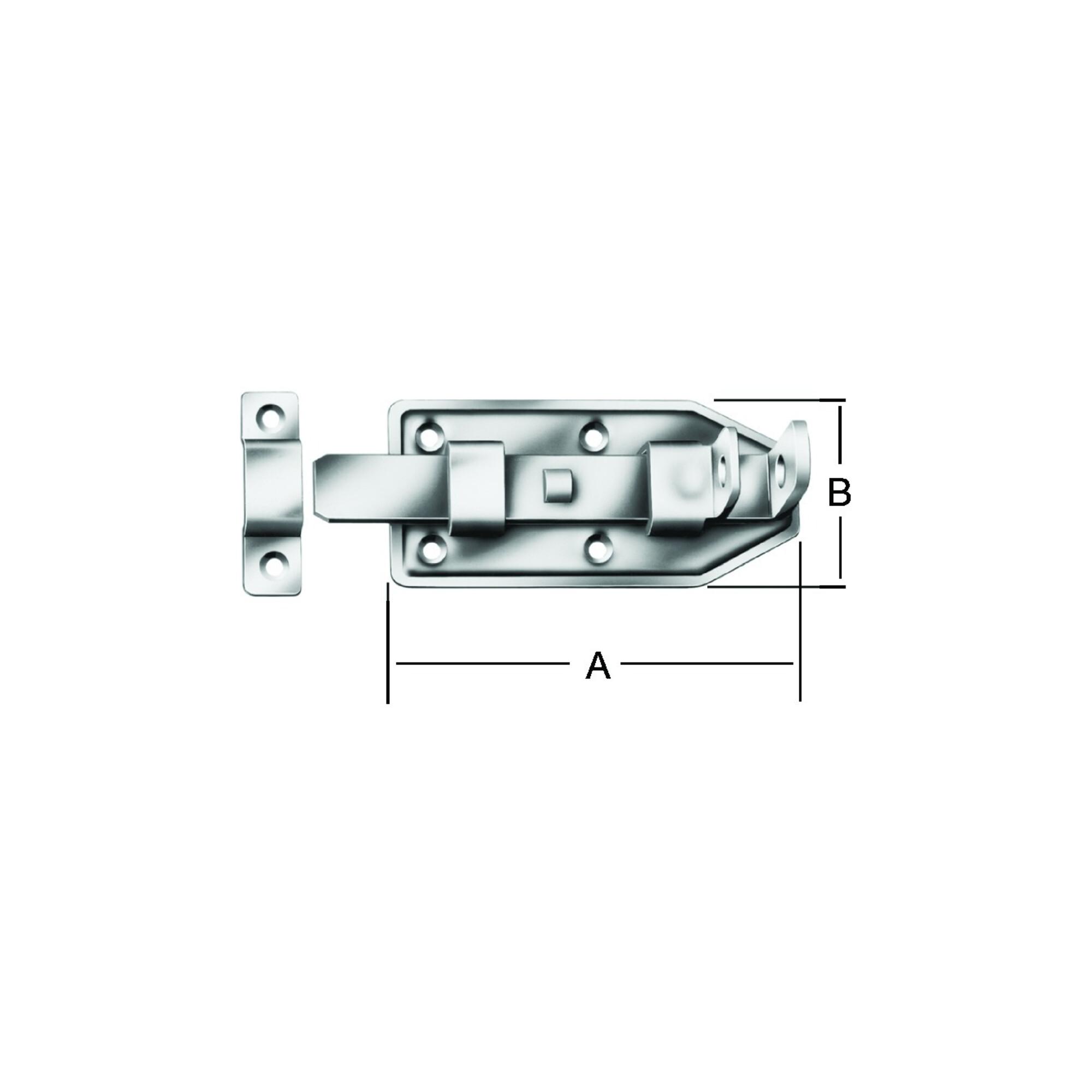 VORMANN Schloss-Türriegel gerade L 180mm Stahl, verzinkt (000105180Z)