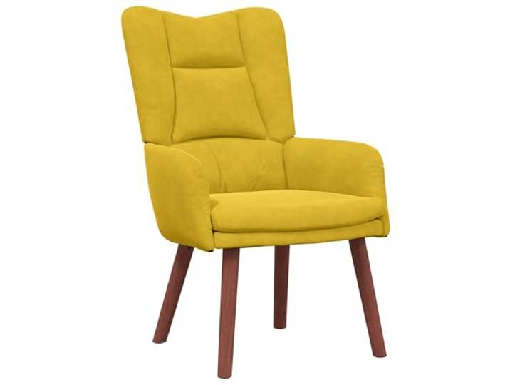 Heofavd Relaxsessel Gelb Samt Polstersessel Fernsehsessel 63x67x94 cm