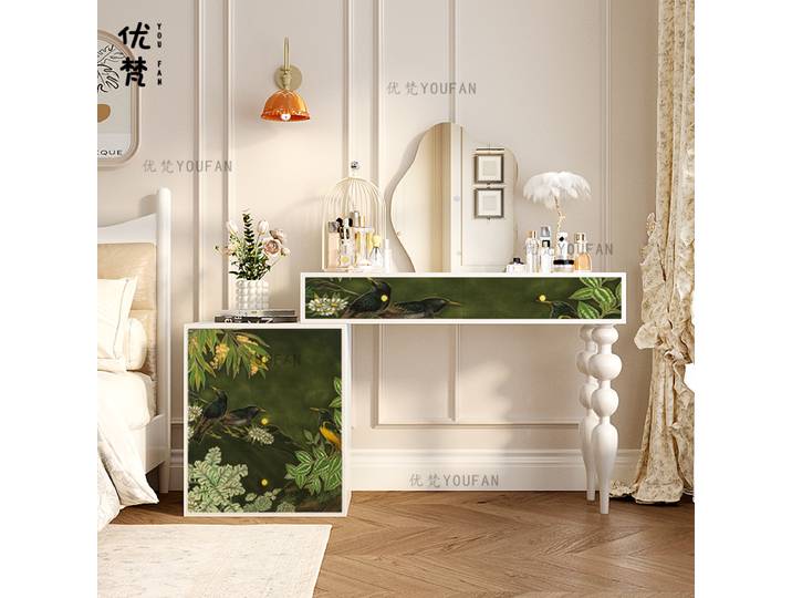 Table de vanité Vintage peu encombrante, rangement créatif, commodes nordiques modernes, coiffures esthétiques élégantes, meubles de salon