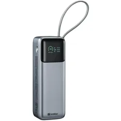 Sandberg All-in1 Powerbank 27000 PD240W (27000 mAh, 240 W, 97.20 Wh), Powerbank, Grau, Schwarz
