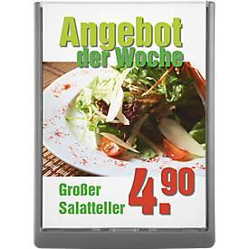 DURABLE Info-Display CLICK SIGN, 210 x 297 mm, graphit, 5 Stück