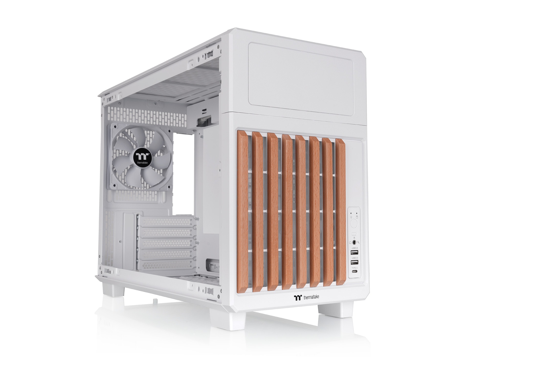 THERMALTAKE TR200 WS Mid Tower Gehäuse Snow White CA-11L-00S6NN-WS